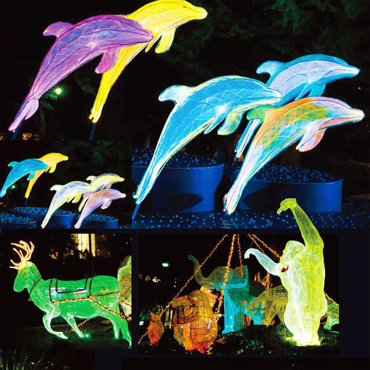 Waterproof LED Fiber Optic Mesh Light with Engine for Ceilings Trees Party - Net Fabric Kits