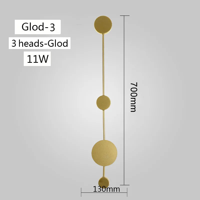 Modern LED Wall Lamp Simple Living Room Background Wall Light Bedroom Bedside Wall Sconce Creative Hotel Hall Corridor Lighting