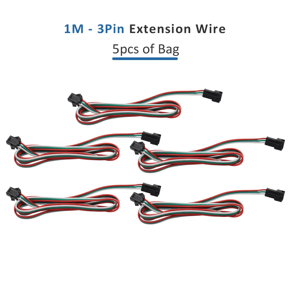 Touch Control Running Water LED Tape Driver - WS2811 Controller with 5M Extension