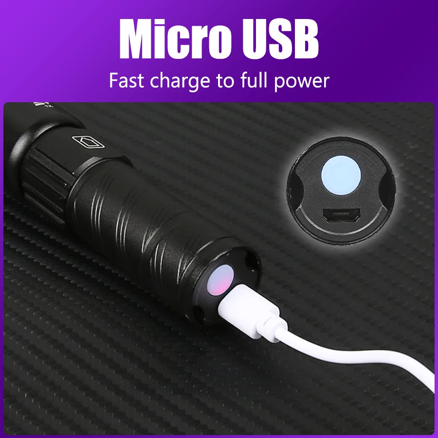 395NM UV Flashlight Rechargeable Ultraviolet Torch Pet Urine Scorpion Detector UV Lamp Anti-counterfeiting Bill Seal Detector