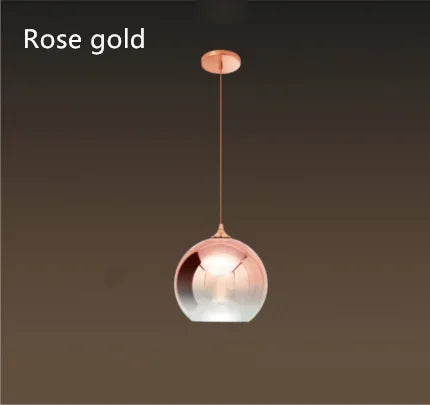 Nordic Modern Minimalist Creative Bedroom Bedside Lamp Whole House Cafe Restaurant Bar Round Glass Small Chandelier