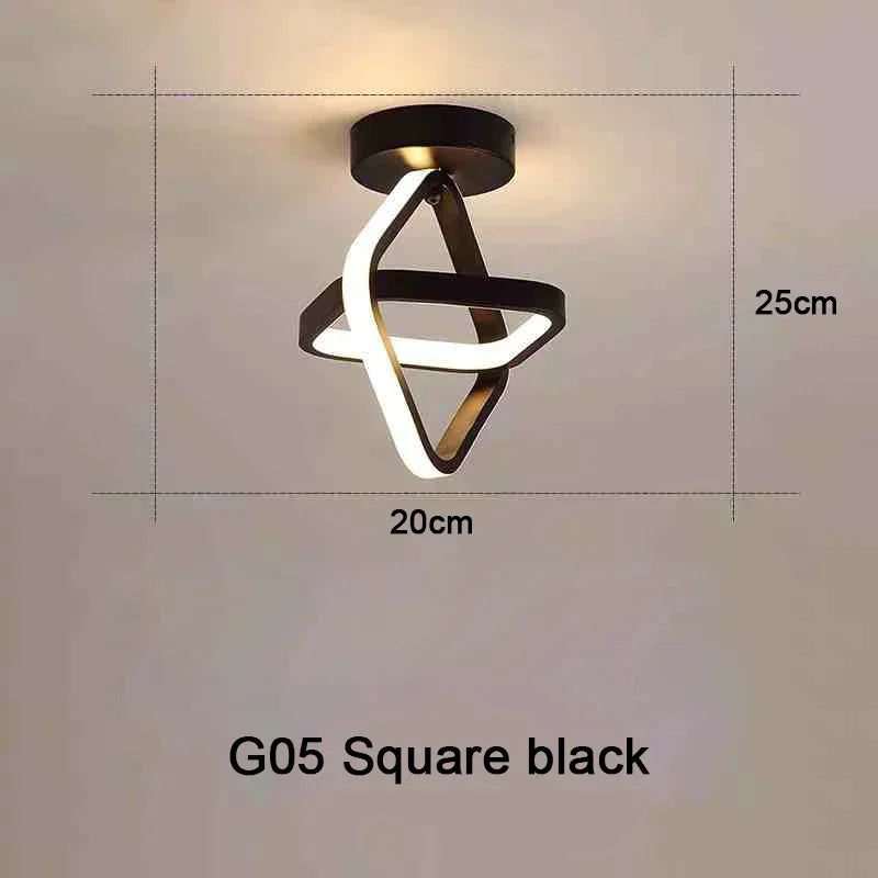 Household LED Chandelier Three Colors Lamp Modern Style Ceiling Lamp Bedroom Light Surface Installation 85-265V Dining Room Lamp
