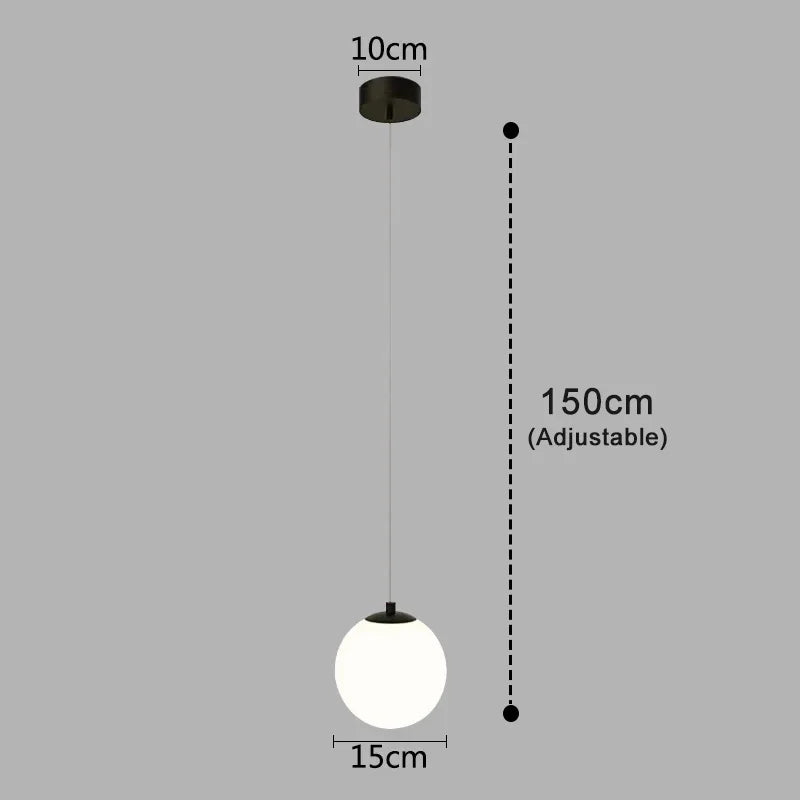 Modern Glass LED Pendant Lights for Dining Room Bedroom Pendant Lamp G9 Bulb Indoor Restaurant Bar Decor Hanging Lamp