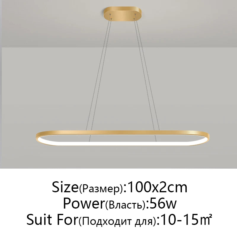 Modern LED Pendant Light Minimalism Line Lamp For Living Room Dining Room Bedroom Hanging Chandelier Home Decoration Lighting