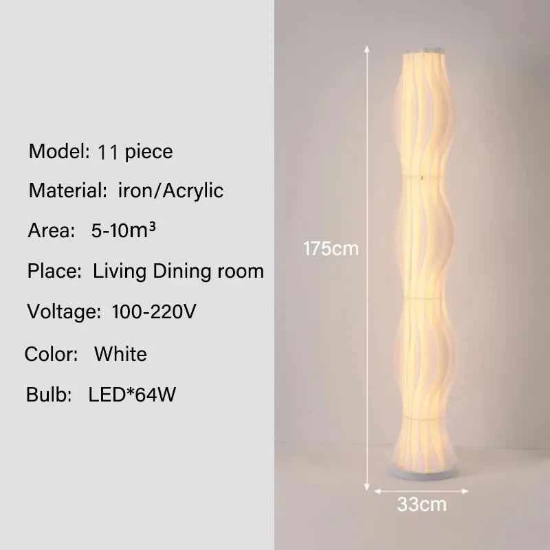 Modern Nordic Grass Skirts LED Floor Lamps Living Room Bedroom Lighting Decor Lustre Floor Lights Indoor Bedside Lights Fixture