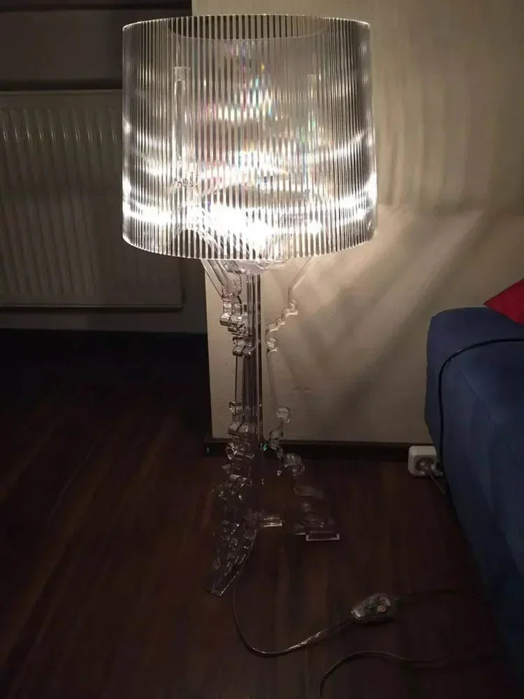 Nordic Designer Transparent White Baroque Ghost Table Lamp Bedside Sofa Lighting Decoration LED Ambient Light
