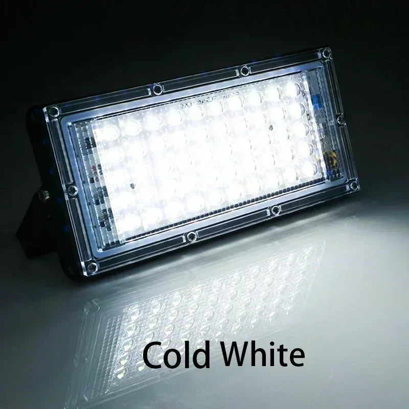 LED Flood Light Outdoor (50W/100W) AC110V/220V - IP65 Waterproof Exterior Reflector Projector & Focus Spotlight