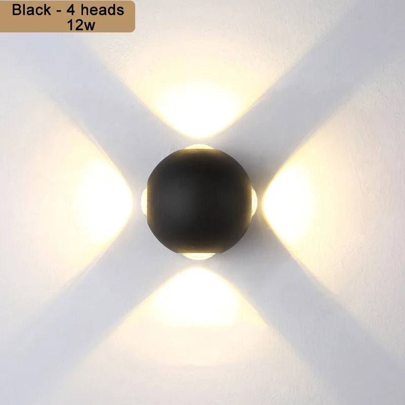 LED Wall Lights 6W 12W Balcony Sconce Light Waterproof Outdoor Lighting Garden Porch Lamps Indoor Home Decoration Lamp110V 220V