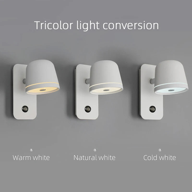 Nordic LED Bedside Wall Lamp Living Room Bedroom Corridor Creative Simple Reading Wall Light Infinite Dimming Nordic LED Bedside Wall Lamp Living Room Bedroom Corridor Creative Simple Reading Wall Light Infinite Dimming