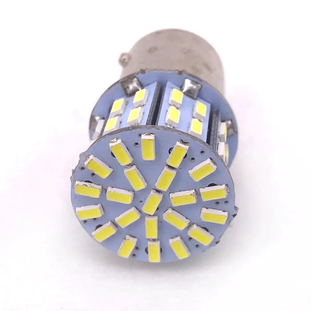 100pcs BA15S 1156 50 SMD 3014 P21/5W BA15D 1157 Led 12V Car Brake Light Turn Signals Rear Parking Reverse Lamp