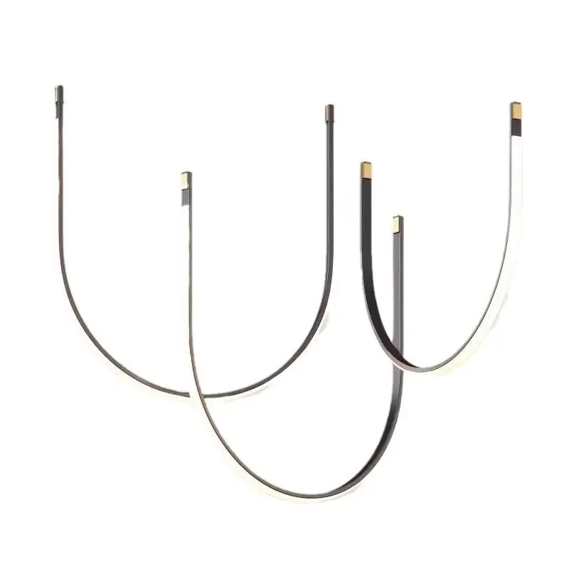 Minimalist Line Restaurant Chandelier Nordic Designer Creative Belt Art Villa Living Room Staircase Pendant Lights Home Decor