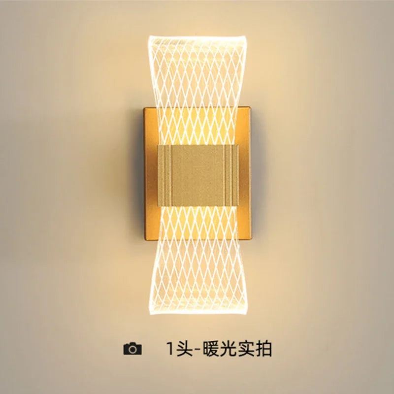 Nordic Luxury LED Wall Lamp - Modern Aluminum Bedside & Decorative Light