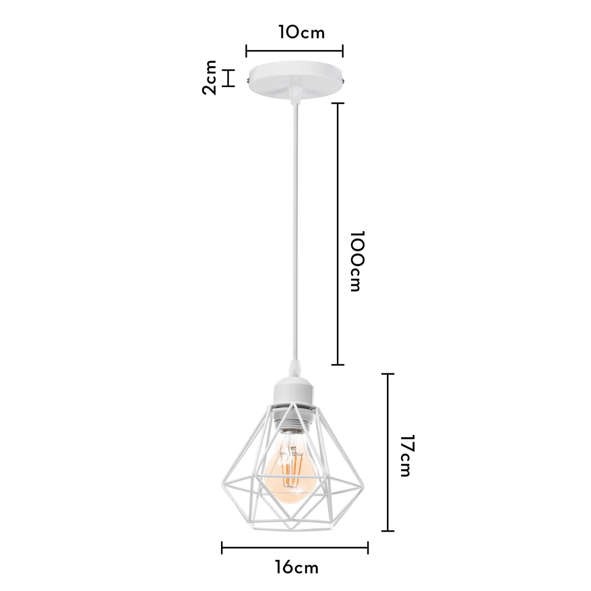 Industrial Pendant Light Led Adjustable Hanging Lamp Shade for Home Kitchen Metal Cage Pendant Lighting for Island Dining Room