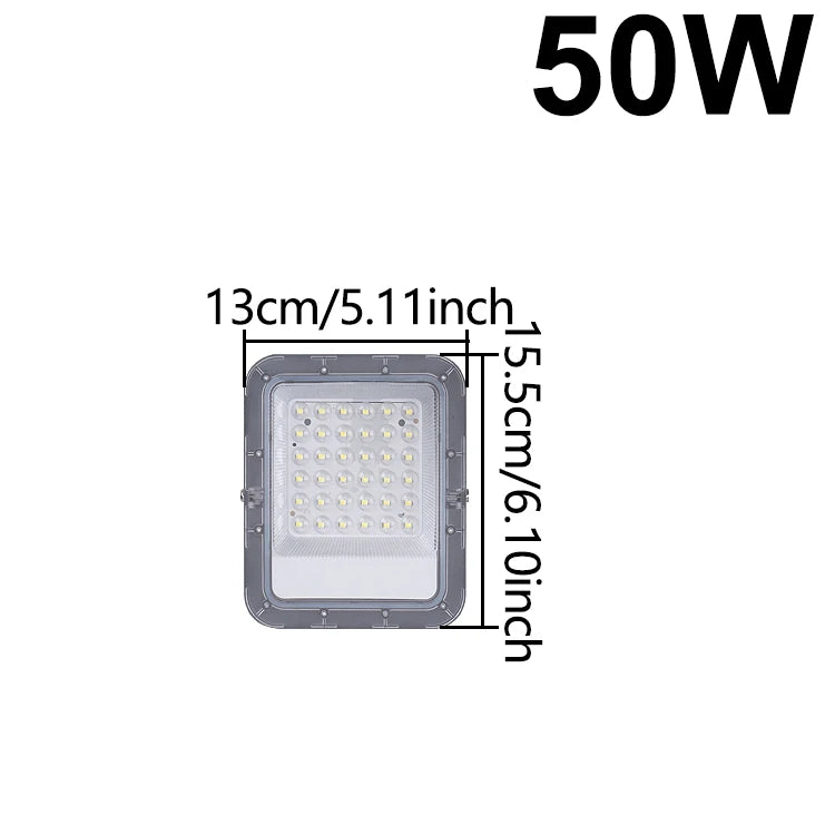 LED Flood Light Outdoor Spotlight (10W–100W) 220V - 6500K Daylight IP66 Waterproof Wall Lamp for Garage, Gym & Street