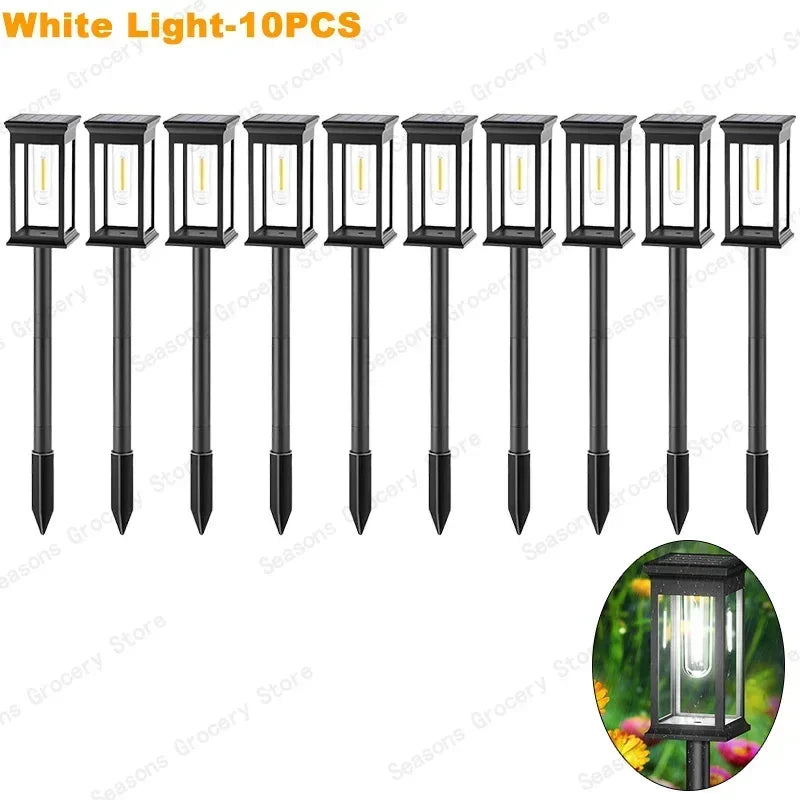 Waterproof LED Solar Lights for Garden Yard - Automatic Landscape Pathway Lighting