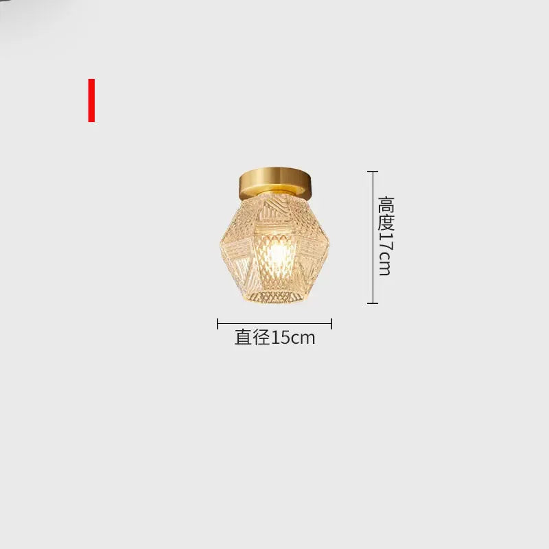 Nordic Glass Wall Lamp Beside Bedroom Bathroom Mirror Light American Style LED Wall Sconces Vintage Edison Lighting Luminaire
