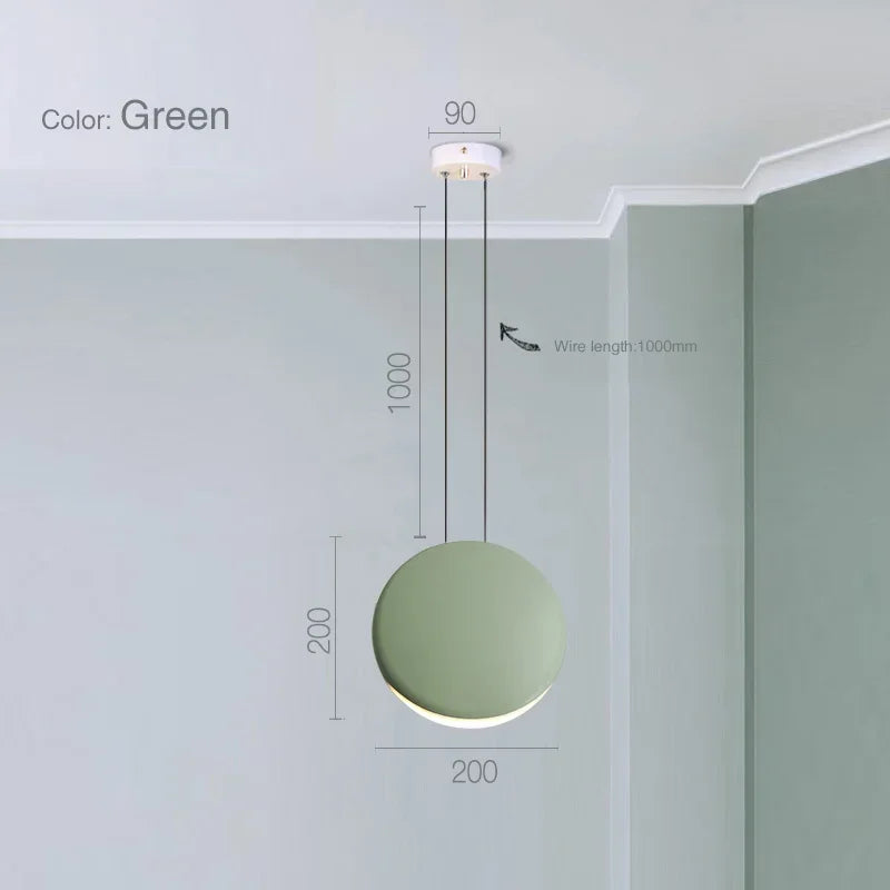 Scandinavian LED Chandelier - Modern Nordic Pendant Lamp for Dining & Kitchen
