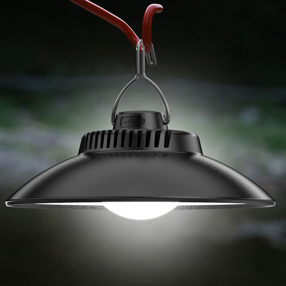 Warm Light Working Light 2 Modes Flashlight USB Recharge Lantern Outdoor Camping Light Hook Light Emergency Torch Lamp