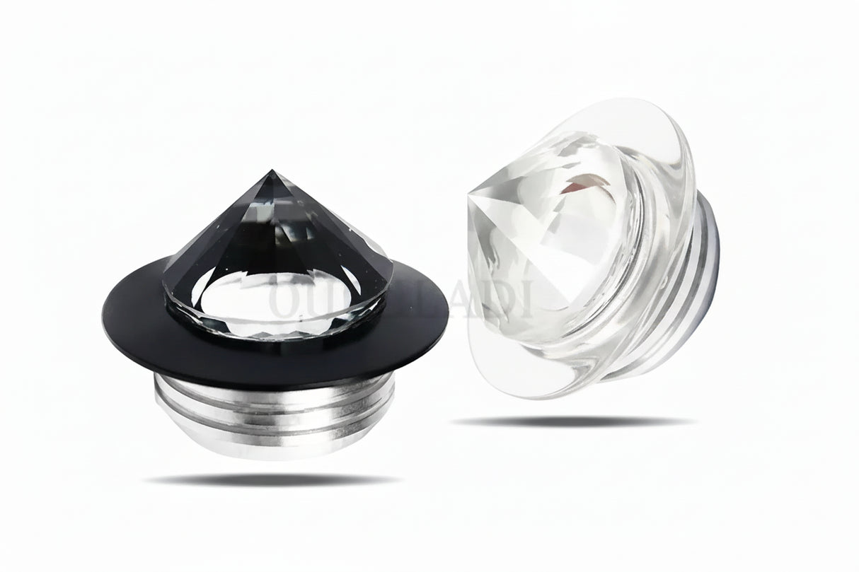 4pcs Mini LED Crystal Spotlights - Diamond Shape 3W Cabinet & Jewelry Light