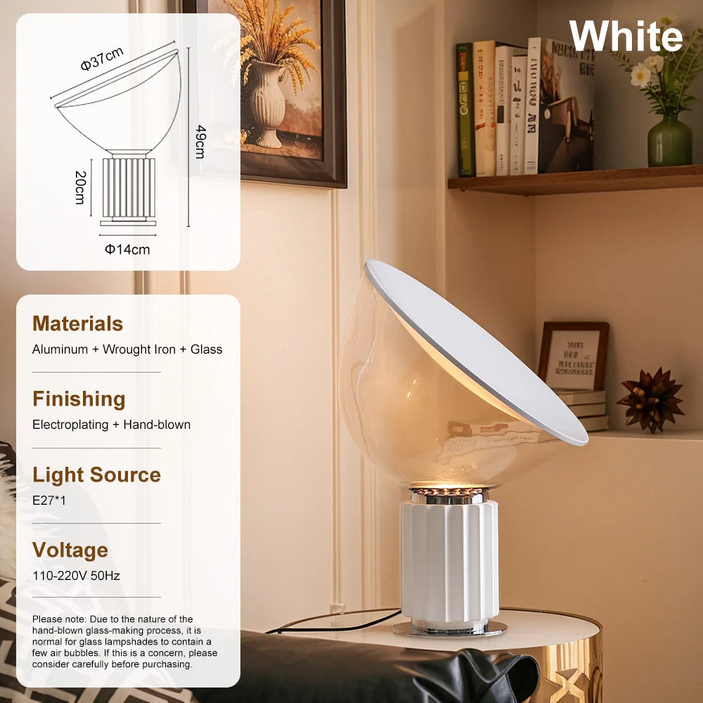 Italian Taccia LED Table Lamps for Bedroom Office Adjustable Modern Floor Lamps Living Room Decoration Indoor Lighting Fixture
