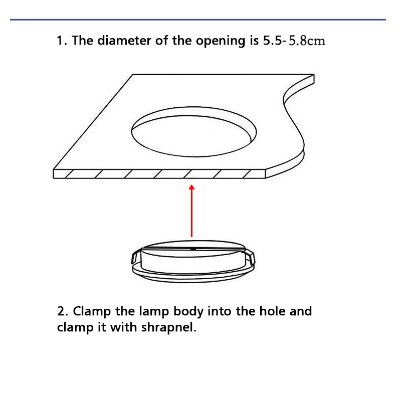 3W Built-in Dimmable Mini LED Kit with Remote Control - Recessed Cabinet & Ceiling Downlights for Living Room, Kitchen & Wardrobe