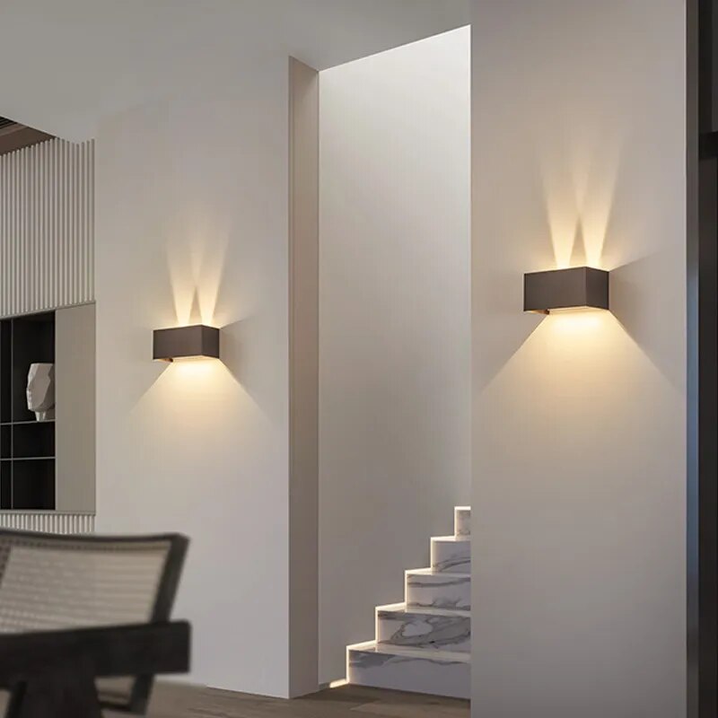 Wall Lamp Outdoor Wall Light Adjustable 24w 12w Sconce Balcony House Garden Home Wall Decors Waterproof Outdoor Lighting