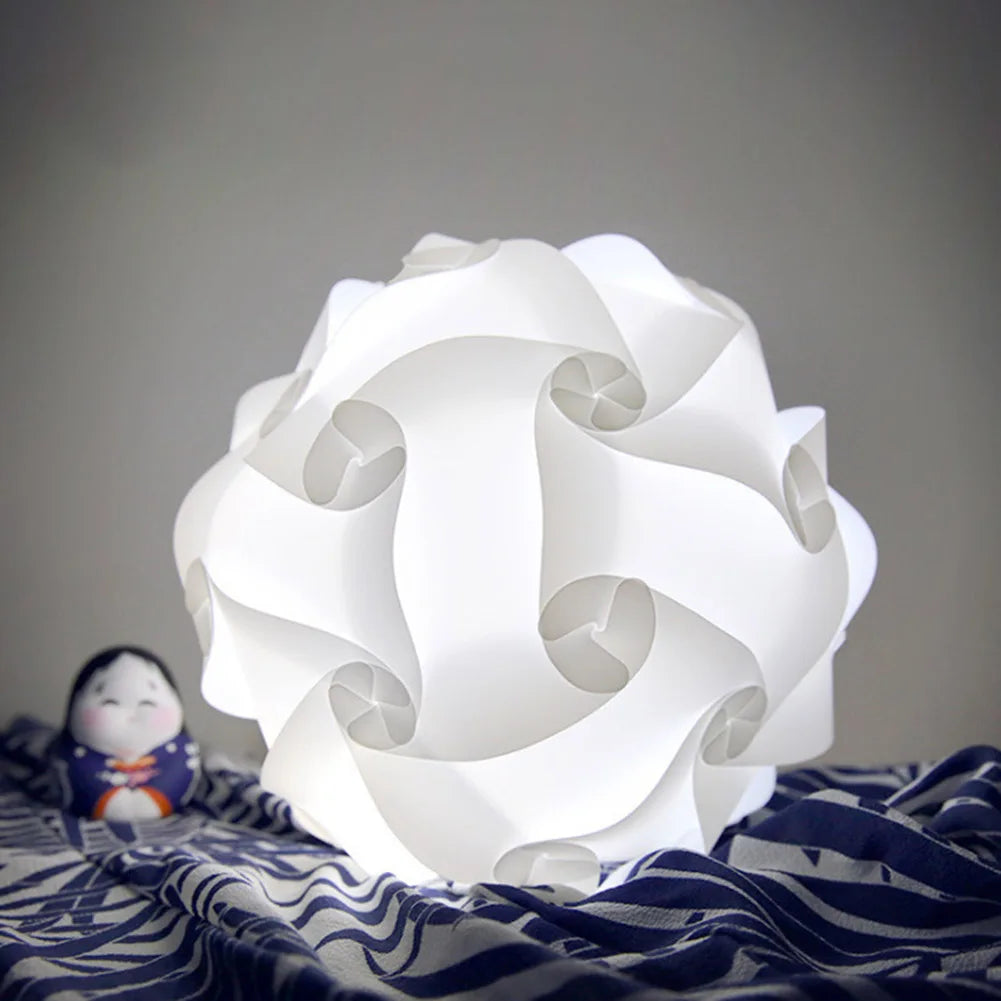 Modern Creative IQ DIY Puzzle Light Nordic Pendant Lamp Shade Decoration Chandelier Hanging Lighting (self-install)