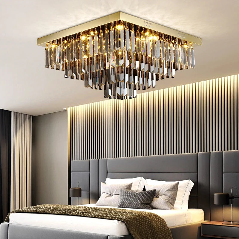 Crystal Lamp Nordic Minimalist Living Room Main Light Modern Elegant Ceiling Light Creative Home Restaurant Led Lights
