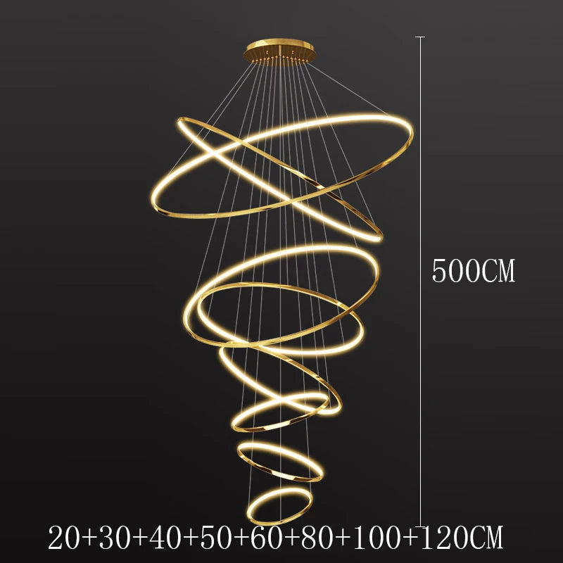 Modern LED Pendant Light for Living Room - Luxury Home Decor Chandelier