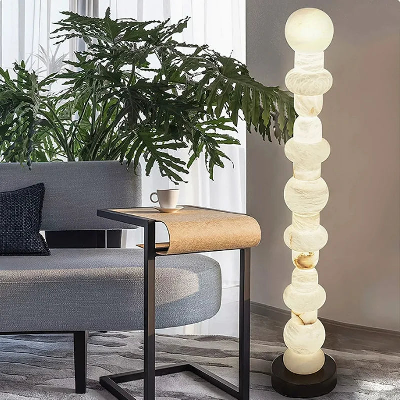 Light luxury modern minimalist marble art lamp warehouse Nordic style characteristic LED floor lamp 3 years warranty 50,000