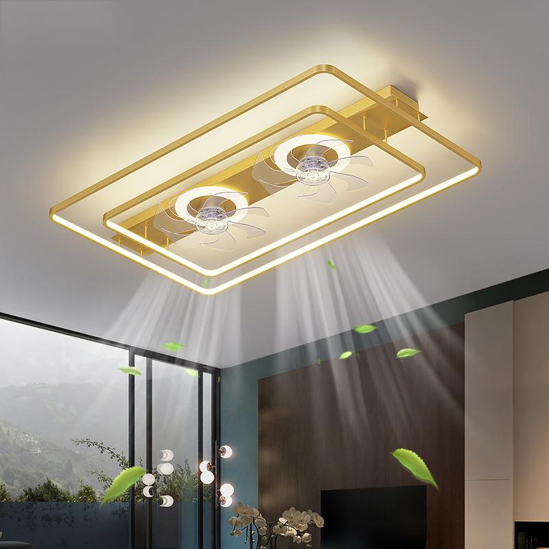 Nordic LED Ceiling Lights with Fan Remote Control for Bedroom Decor Ventilador Living Room Ceiling Fan Lighting