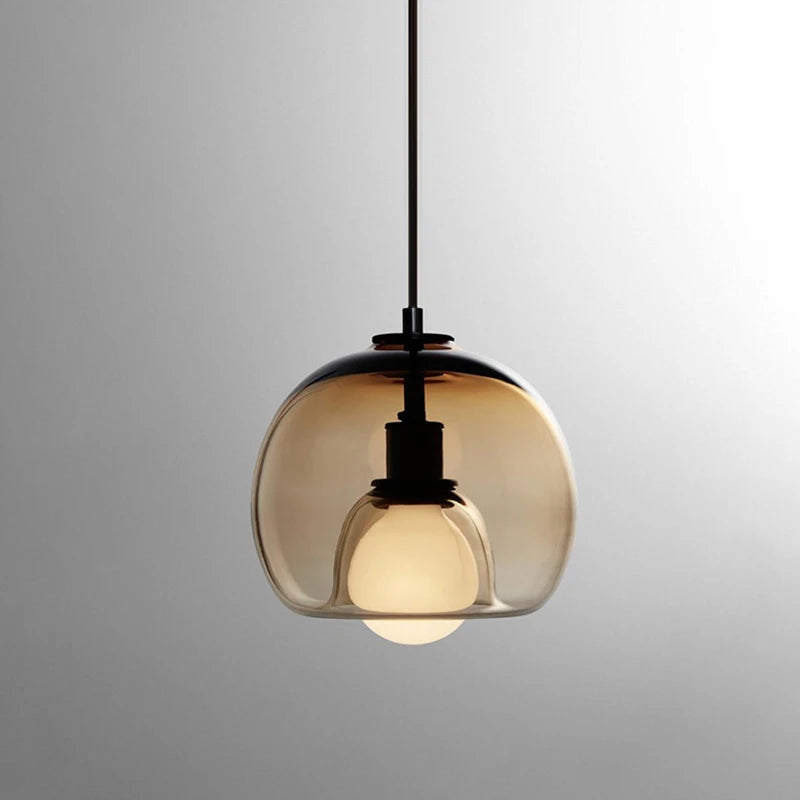 Modern Nordic Chandelier 3 Heads Iron Glass Indoor Home Decors Pendant Lights Dining Room Bar Salon Hanging Lamp Fixtures