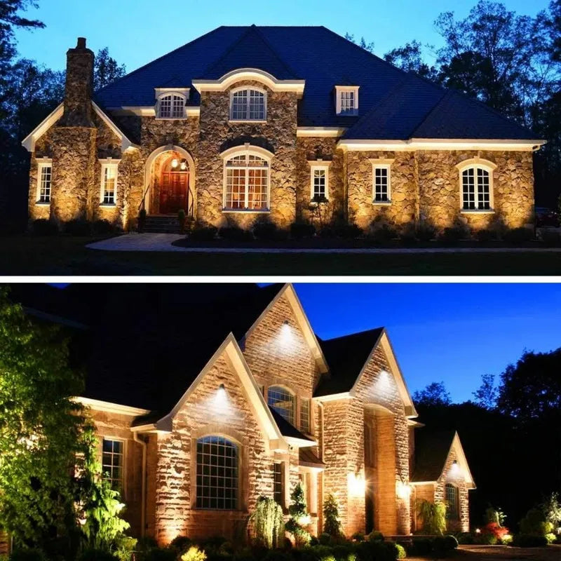 Low Voltage Landscape Lights LED Landscape Lighting, 5W 12V Flags Outdoor Landscape Spotlights with Stakes