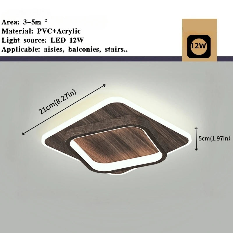 Modern Nordic LED Ceiling Light - Luxury Metal Lamp for Living Room