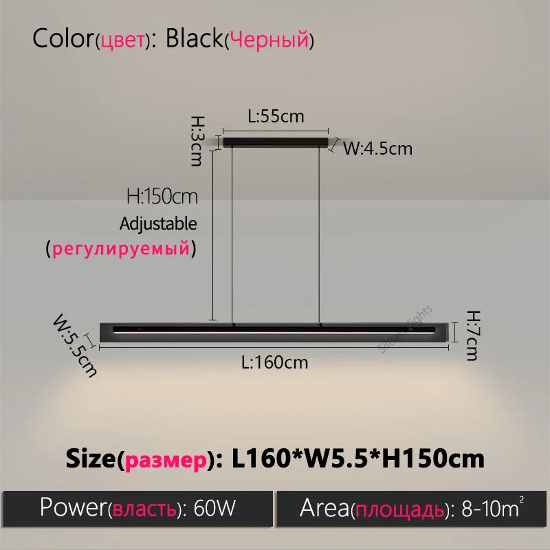 Dining room chandelier Nordic modern lamp dining table bar lamp restaurant lights kitchen lights led strip lamps Light Bar