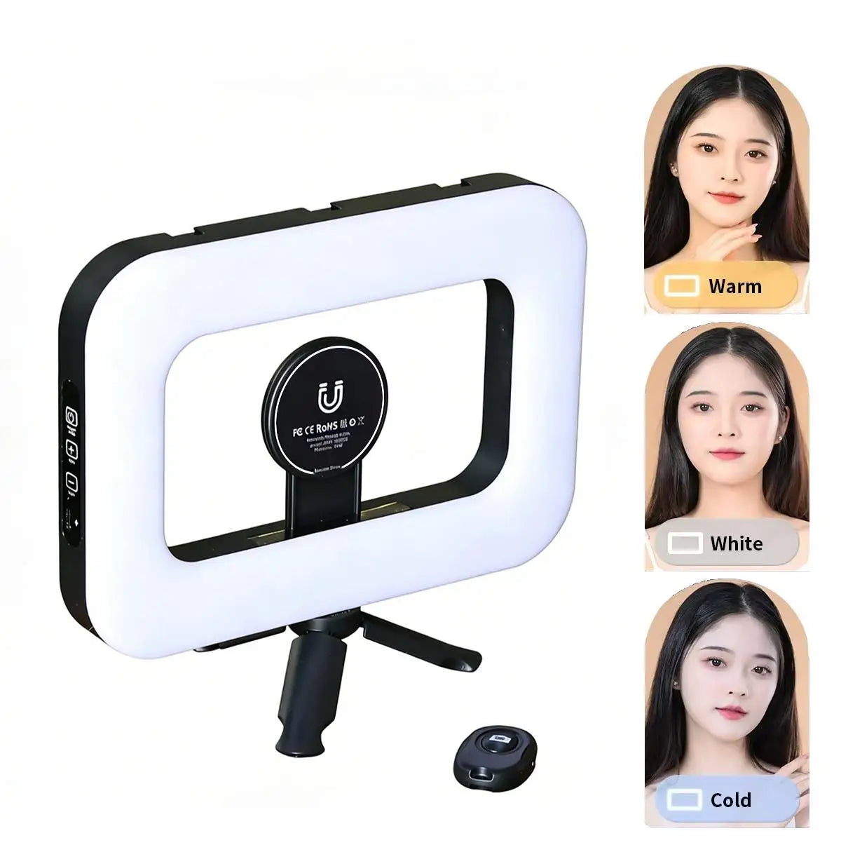 Handheld Magnetic Fill Light Pocket Size - Portable LED Ring Light for Phone