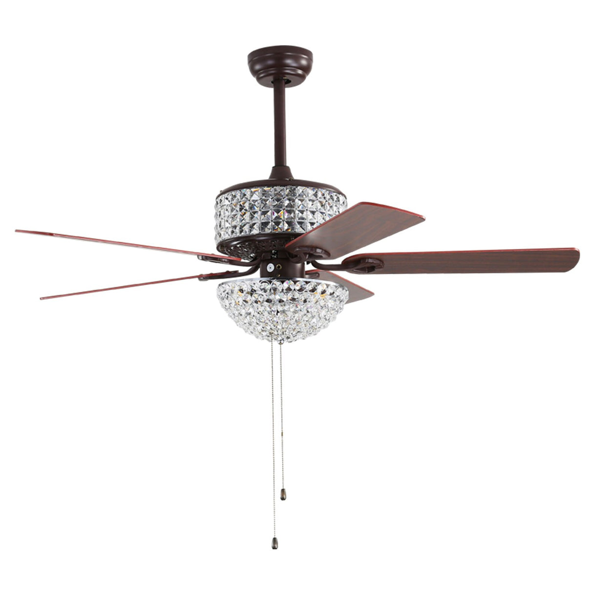 52 Inch 5 Blade Ceiling Fan with and Light Kit Included For Home Application Summer Cooling Fan Save Energy