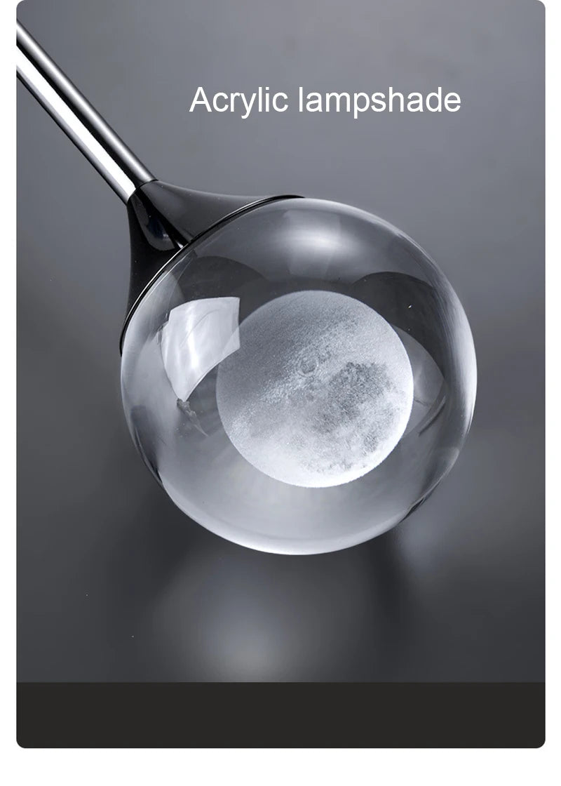 Modern Luxury Pendant Light Creative Moon Restaurant Ceiling Lamp Indoor Decoration Lighting Fixtures Living Bar Counter