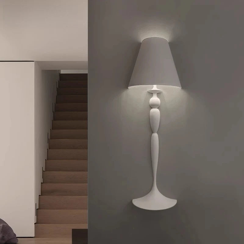 Italian Gypsum Embedded LED Wall Light - Retro Plaster Sconce Light Fixture for Living Room, Hotel Aisle & Exhibition Hall