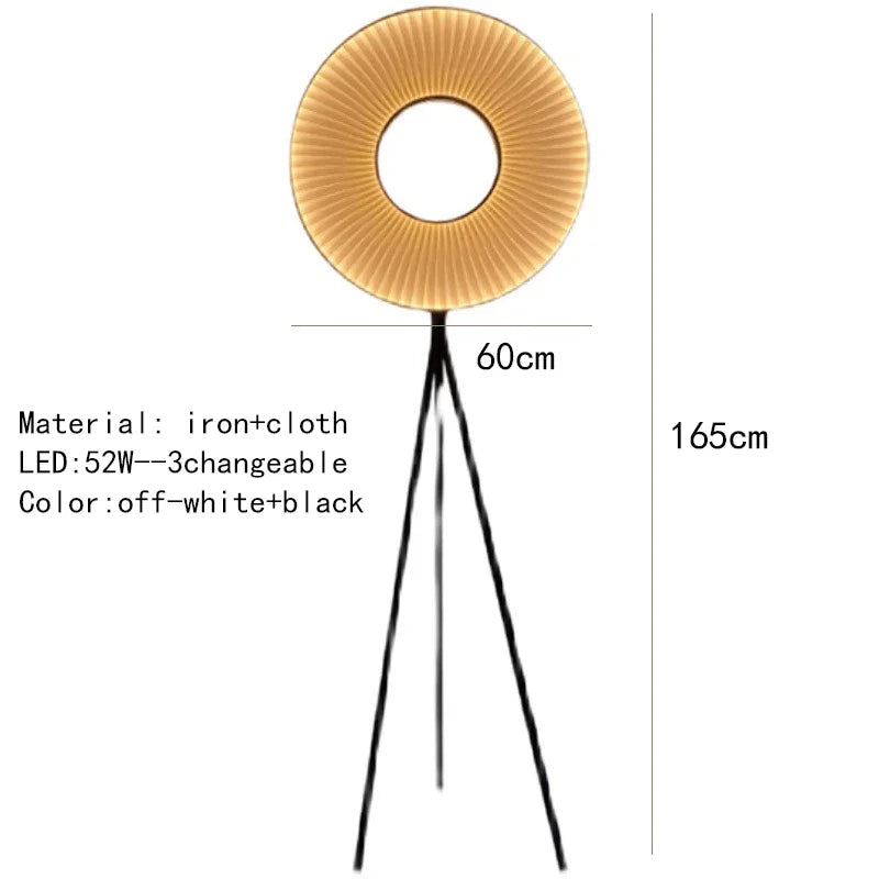 Modern Fabric Pendant Light Designer Iris Pendant Lights for Living Room Hotel Lobby Restaurant Decor LED White Round Chandelier