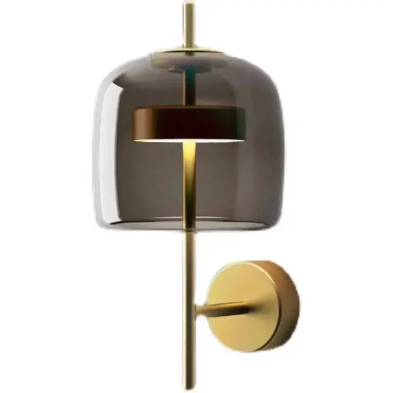 Elegant Glass Wall Lamp - Nordic-Style Sconce for Bedroom & Living Room