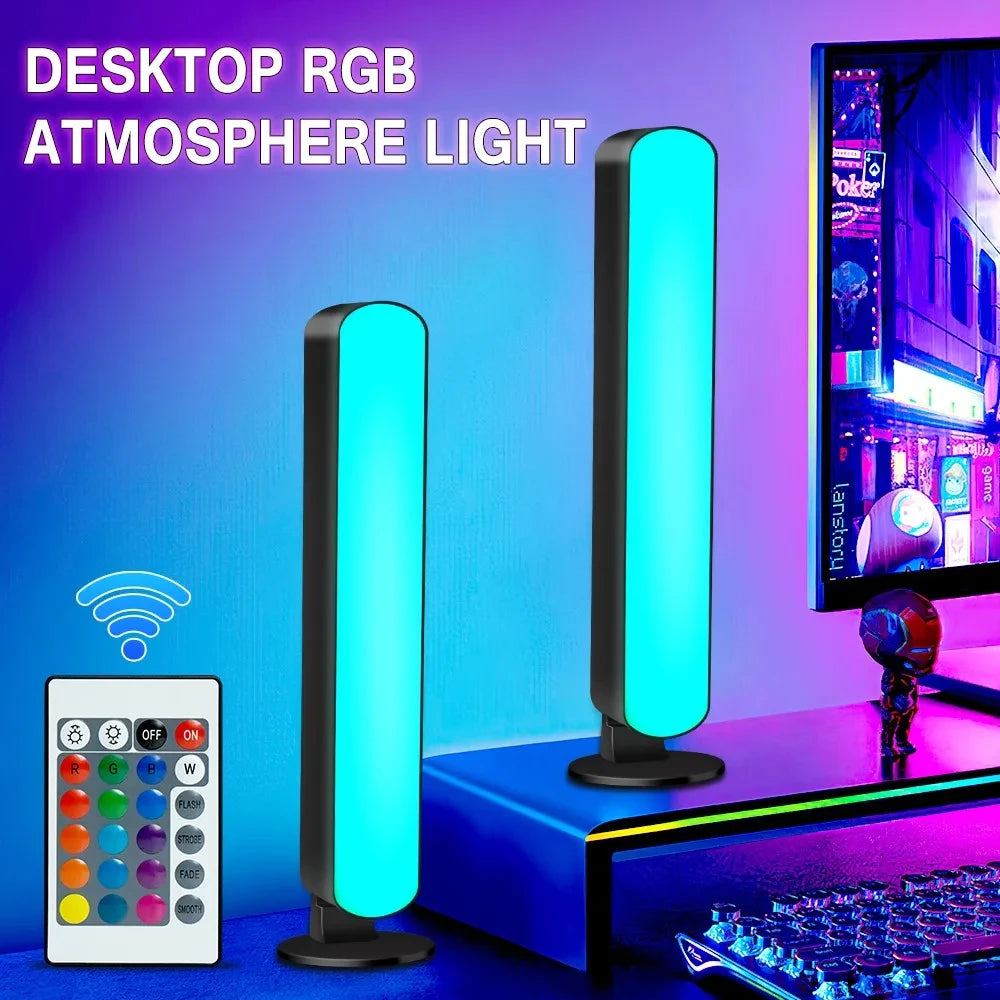 RGB Music Rhythm Pickup Light - Smart LED Symphony Ambient Lamp for Gaming