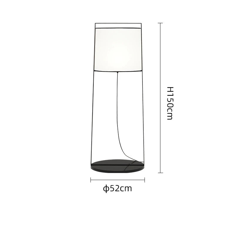 Modern Iron Simple Floor Lamp Creative Home Decoration Lighting Living Room Fabric Art LED Table Lights Lustres Lamparas Sconce