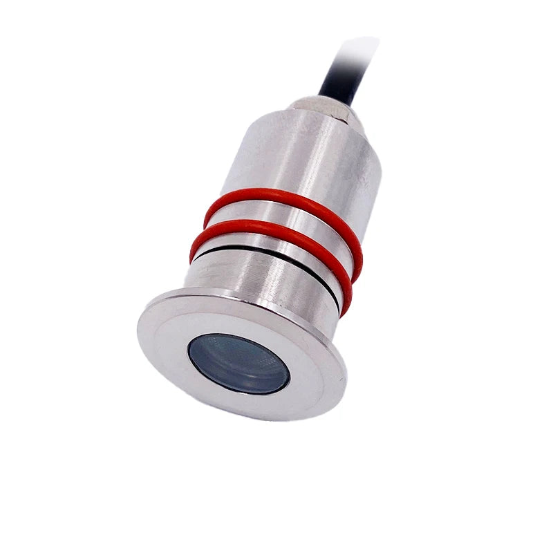 1W Mini LED IP68 Waterproof Stainless Steel Pool Underwater Lamp DC12V 24V Stair Pathway Garden Deck Spotlight Underground Light