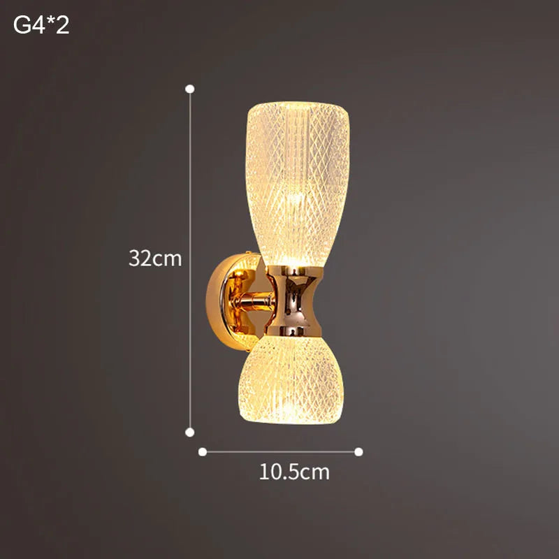 Modern Luxury LED Wall Sconce - Creative Bedside & Living Room Background Light