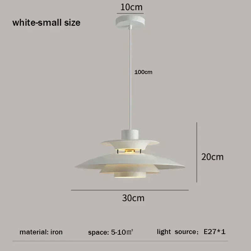 Japanese UFO Pendant Light Fixture Nordic Restaurant Chandelier Danish Design Room Decor Lamp Bedroom Beside Ceiling Lamps