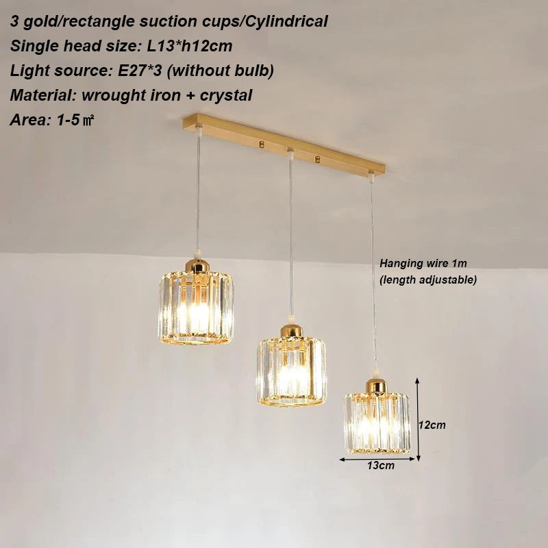 Modern crystal chandelier living room ceiling chandelier bedroom ceiling lamp hallway porch chandelier balcony foyer lighting