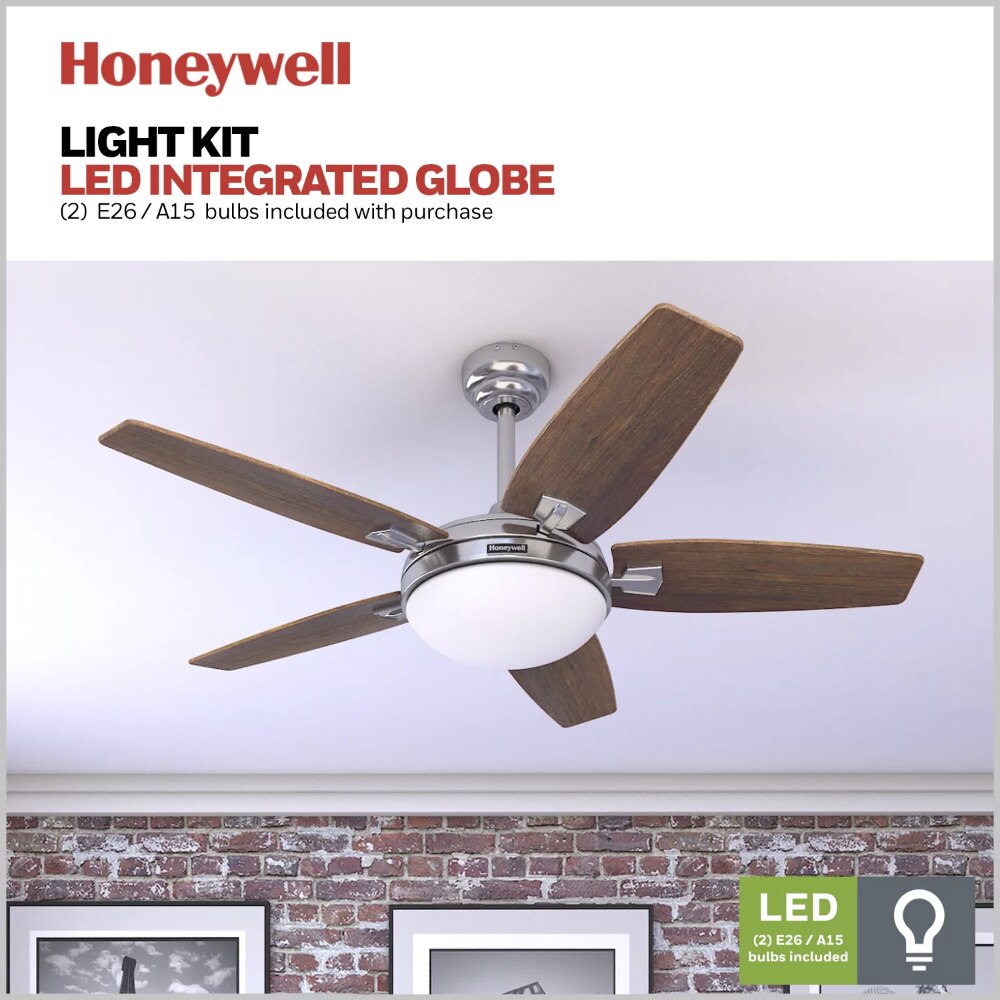 Brushed Nickel Ceiling Fans with Lights and Remote Control Room Decor Home Fan Ceiling Fan with Led Light