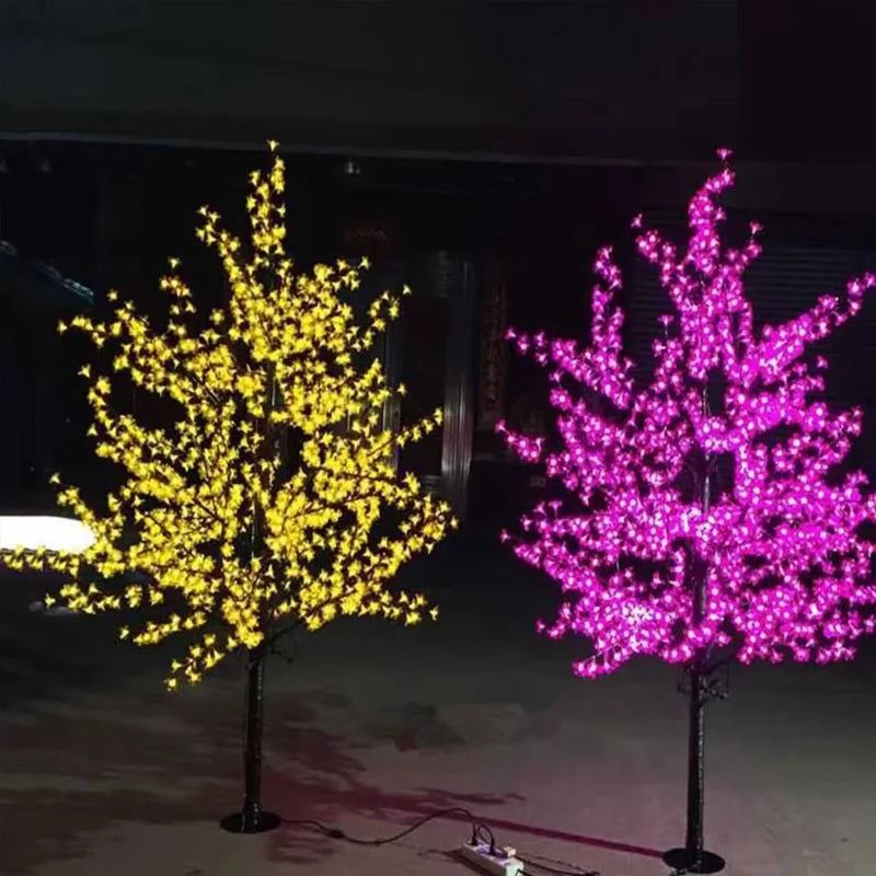 New 6.5ft Height Led Artificial Cherry Blossom Tree Light, Christmas Light, Outdoor Use, 110 V, 220v