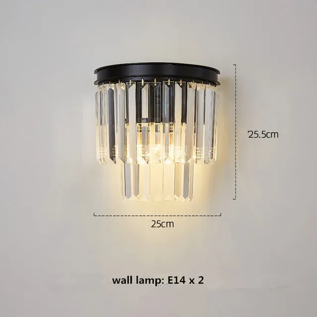 New Modern LED Crystal Chandelier American Living Dining Room Villa Hanging Light Bedroom Ceiling Pendant Lamp Home Decor Lustre